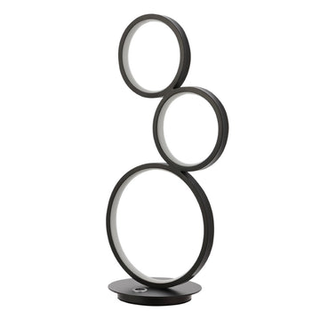 Juno 17.25" 3-Light Bohemian Coastal Iron Integrated LED Table Lamp - JONATHAN Y